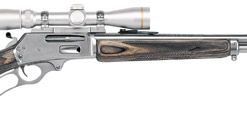Marlin 308MXLR Lever Action Rifle, 308 Marlin Express, 24", Black/Gray Laminate w/Pistol Grip, Stainless Steel Finish, 5 Rds